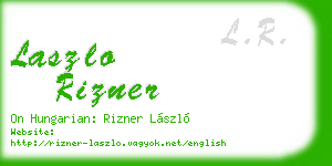laszlo rizner business card